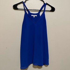 Naked Zebra blue tank top women's small